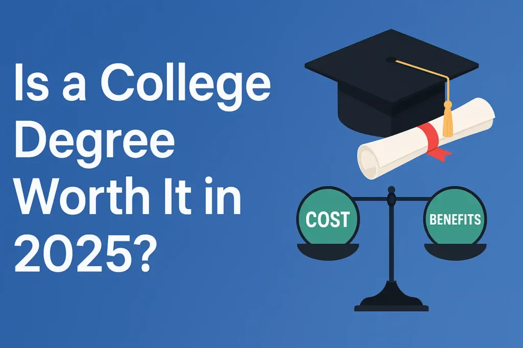 With tuition costs and student debt at all-time highs, many are asking if college is still worth it in 2025. This article explores the ROI of a degree, expert opinions, and booming career alternatives like bootcamps, freelancing.